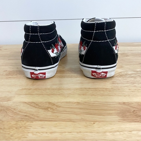 Vans Old Skool Rose Thorns Mid Sneakers, Women’s Size 7 - Picture 7 of 8